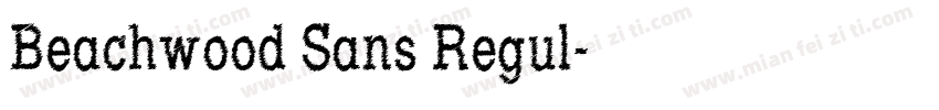 Beachwood Sans Regul字体转换